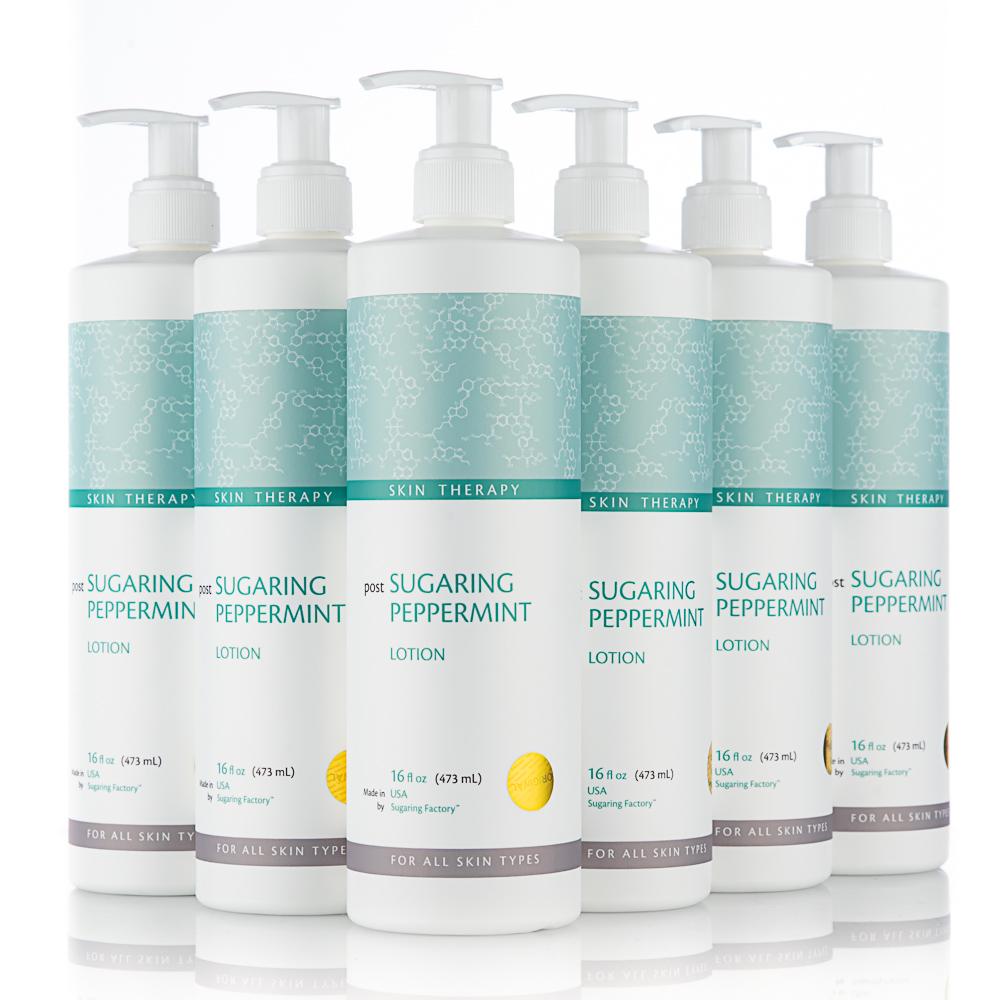POST SUGARING PEPPERMINT LOTION - Set of Six