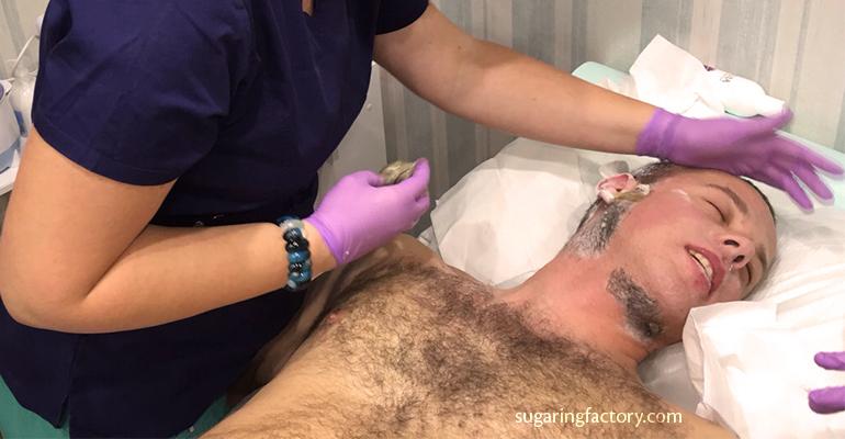 Men's hair removal or The man in an Iron Mask